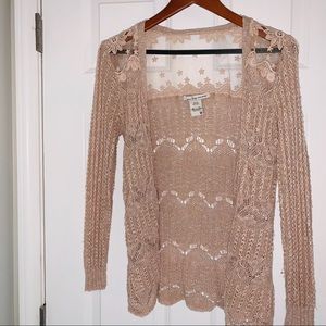 Tan Knit Cardigan